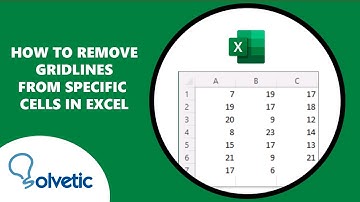 How to Remove Gridlines from Specific Cells in Excel