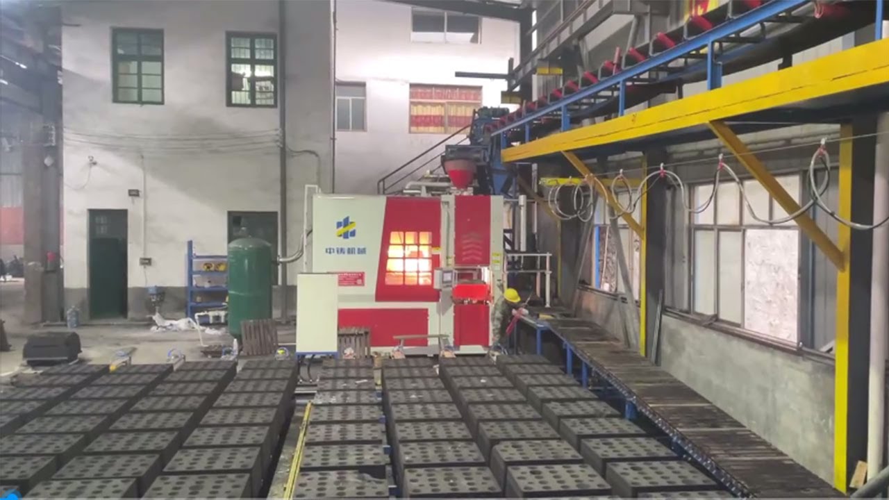 Foundry green sand casting molding machine equipment YouTube