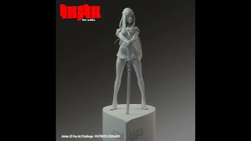 3d anime fan challenge Kill La Kill Satsuki Kiryuin WIP 2