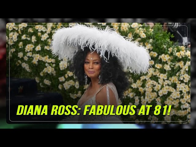 Diana Ross amazes the Met Gala with an 18-foot train | ABS-CBN News Diana Ross amazes the Met Gala with an 18-foot train | ABS-CBN News