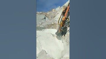 Hydraulic rock drill and splitting machine PL2000  great helpful at rock mining site#rockmining