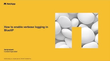 How to enable verbose logging in BlueXP