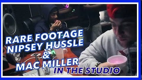 😨 Rare Footage of NIPSEY HUSSLE And MAC MILLER -  IN THE STUDIO #tmcofficial #macmiller #btsedits