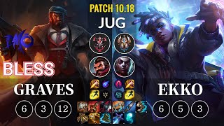 DMO bless Graves vs Ekko Jungle - KR Patch 10.18