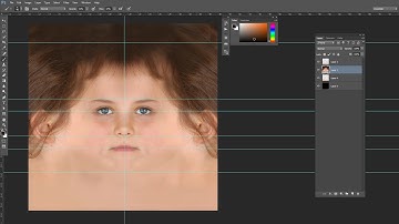 Creating Face Texture Using real images in Photoshop Part 2