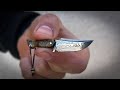 Making Little Damascus Hunting Knife