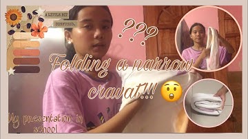 How to fold triangular bandage into narrow cravat ||A3J MIX VIDEOS