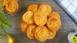 طريقة عمل بنت الشيخ الذهبيه بالكاسترد | Chiroti Recipe screenshot 1