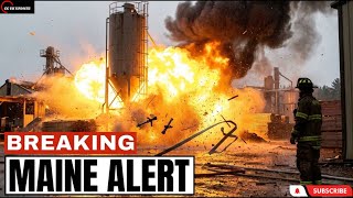 Shocking Images Of Maine Lumber Mill Explosion - 1 Firefighter Dead, What ACTUALLY Happened#uk #cc