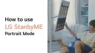 LG StanbyME : How to use StanbyME (Portrait Mode) l LG