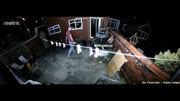 Reolink Duo Floodlight Review - Sample Footage Durig The Night with Floodlight Triggering on Motion