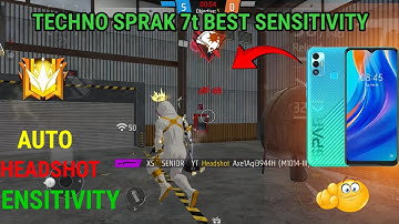 Techno Spark 7t Free Fire Sensitivity+Dpi+Headshot Settings