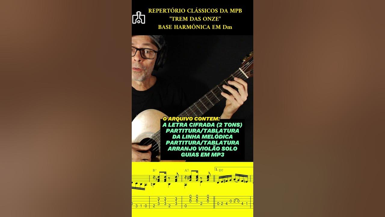 TREM DAS ONZE Harmonia Violão Para Todos #shorts  #acordesviolao #musica #mpb #violaodicas