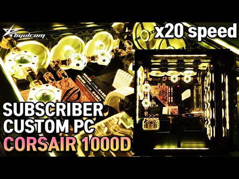 CORSAIR 1000D | 20X | Subscriber father's gift! Customized Water-cooled PC
