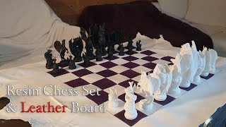 3D Printed Chess Set &amp; Leather Board - How to make a Chess Set