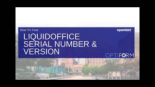 Where is my LiquidOffice serial number?