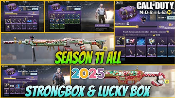 Season 11 All New StrongBox + Lucky Box 2025 | New Epic Gun & New Character | CoD Mobile Leaks 2025