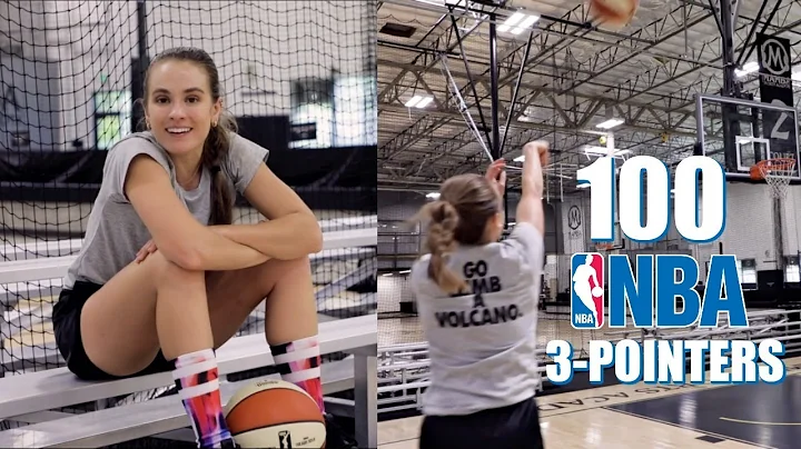 Shooting 100 NBA 3-Pointers   | How Many Can I Make!??? // Rachel DeMita