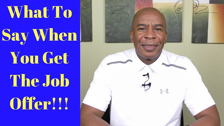 When You Get A Job Offer, Here's The Only Thing You Should Say And Do!!! - DayDayNews