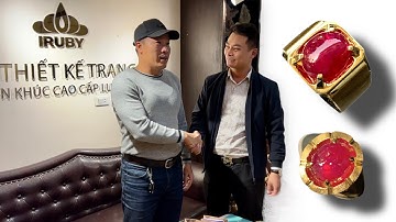 [Hàng đặt] Đôi nhẫn ruby Lục Yên nhân ngày kỷ niệm của a Bình - TP Lào Cai | IRUBY