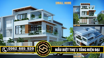 Mẫu thiết kế biệt thự 3 tầng phong cách hiện đại tại Nam Định