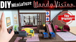 Making a MINIATURE WandaVision 80&#39;s House!! (Tiny Originals)