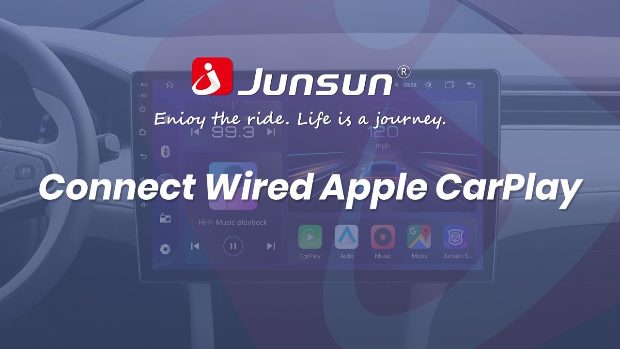 Junsun XT5 Series | Connect Wired Apple CarPlay - YouTube