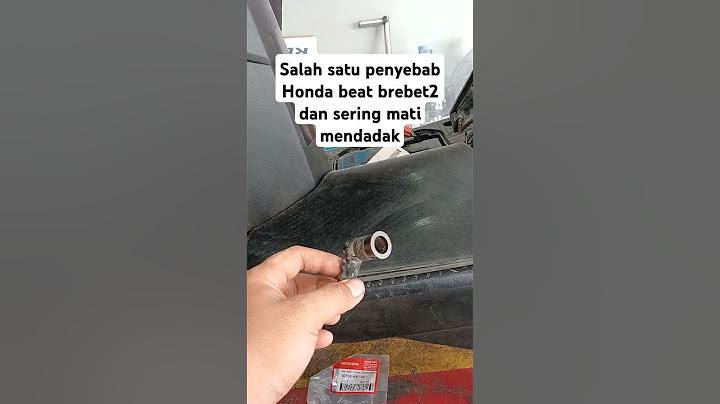 Penyebab honda beat mati dan brebet saat jalan #tutorial #service