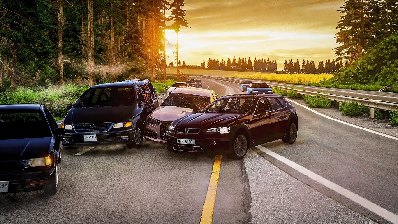 Realistic Crashes 6| BeamNG.drive                  