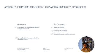 AI Prompting Rules: Examples, Simplicity, Specificity (Session 12)