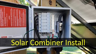 Connecting the Solar Array to a Hoffman PV Combiner Box, OffGrid!
