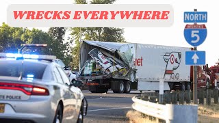 WRECKS and CRASHES everywhere !! $10 a Mile to save the Day !! Trucking life Fails OTR