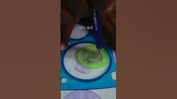 Simple Spirograph Design Ruler #spirograph #art #drawing #shorts #short #shortvideo