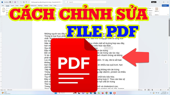 Hướng dẫn chỉnh sửa văn bản trong file pdf