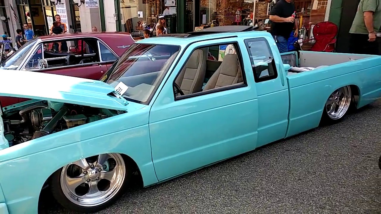 1987 CUSTOM TEAL CHEVROLET S10 PICKUP TRUCK HYDRAULIC PACKAGE - YouTube