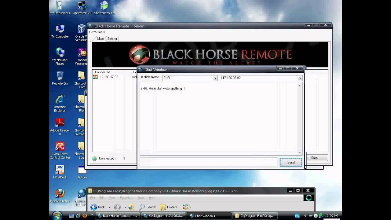 black horse remote