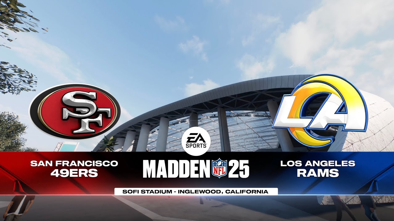 San Francisco 49ers vs. LA Rams | Madden 25 | Simulation | PS5 4K - YouTube