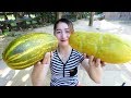 Yummy Melon Cold Dessert - Melon Dessert - Cooking With Sros