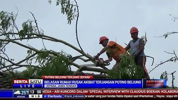 Atap Belasan Rumah di Jepara Rusak Akibat Angin Puting Beliung