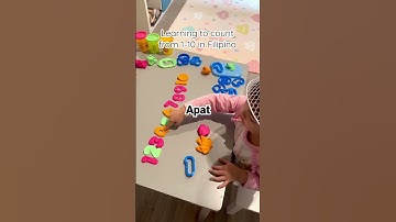 Counting 1-10 in Filipino. English speaking kid counts numbers in Tagalog/Filipino #shorts