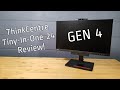 Lenovo Tiny In One 24" Gen 4 Touch Monitor Review - Including Assembly with a M75q-1 Tiny PC