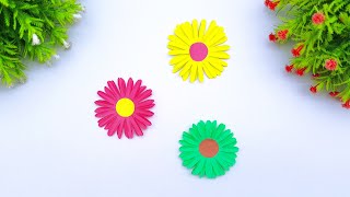 Paper Flower Making Step By Step | Easy Paper Flower Making Craft | How To Make Paper Flower