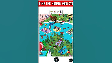 Find The Hidden Objects Part 2 | Animation Puzzles and riddles | #shorts #paheliyan #riddles