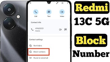 How to block any number in Redmi 13C 5G || how to add any number in blacklist on Redmi 13C 5G ||