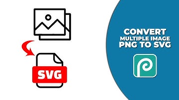 How to convert multiple image png to svg in Photopea
