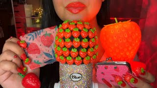 ASMR Strawberry Themed 🍓Trigger Assortment ; SUPER tingly 🍓 screenshot 1