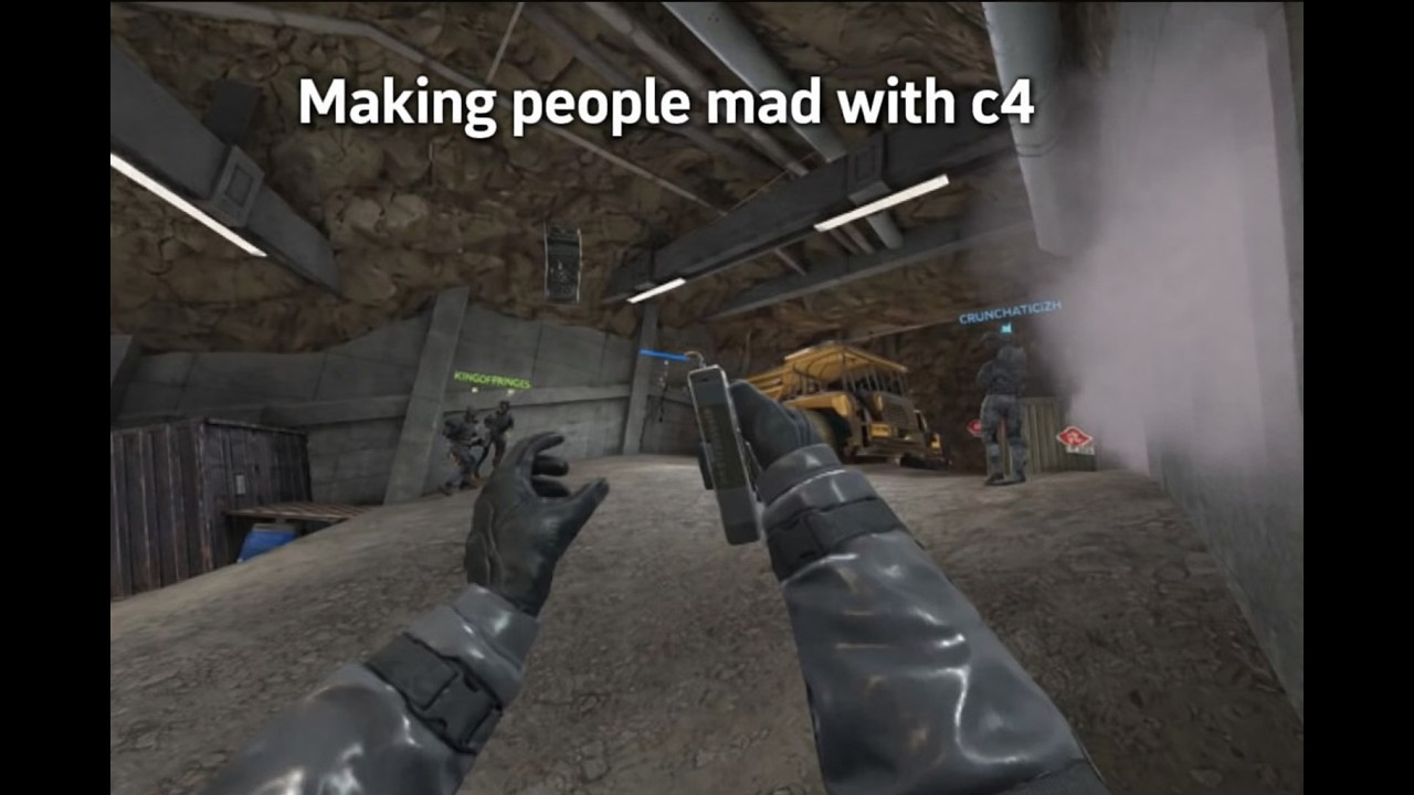 Pissing People Off With C4 - Tunnels Match
