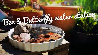 Bee & butterfly water station
