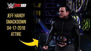 Jeff Hardy Smackdown 04-17-2018 Attire DLC Mod (WWE 2K18)