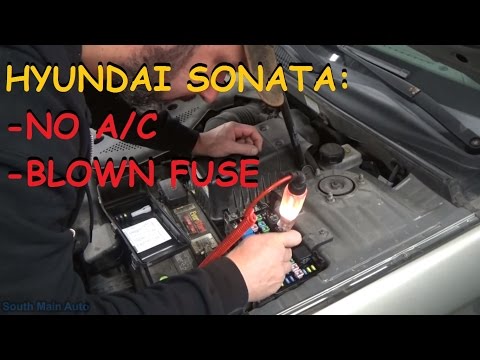 Hyundai Sonata - No A/C Compressor Clutch Operation